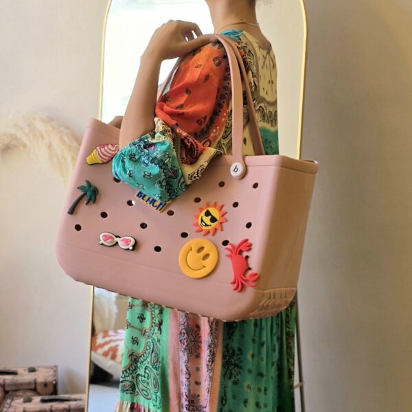Rubbery Flex Bag: Baby Pink
