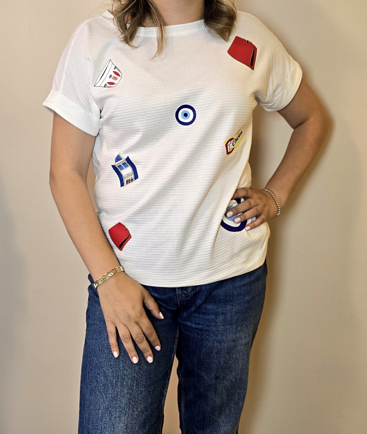 1001706638 B. 3al Lebnené" T-shirt