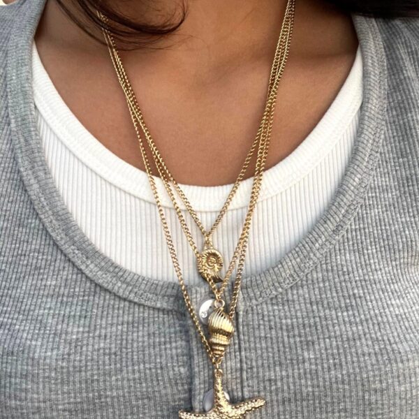 A. Triple Layer Sea Breeze Necklace