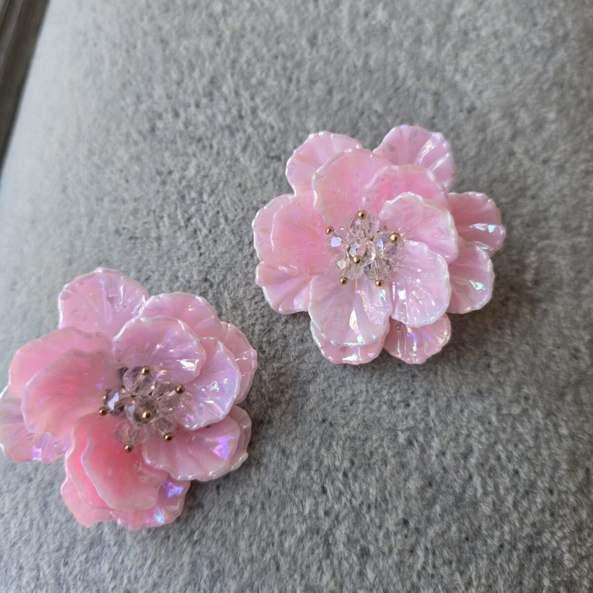 B. Rose Earrings: Soft pink
