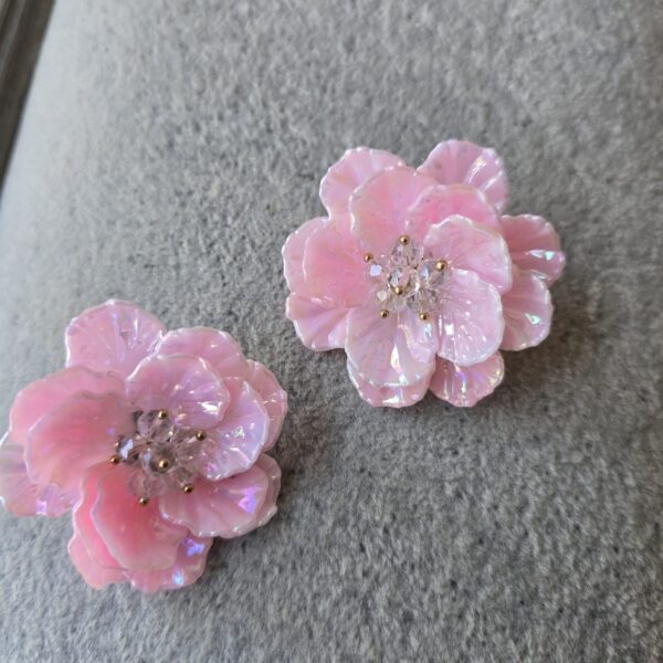 B. Rose Earrings: Soft pink