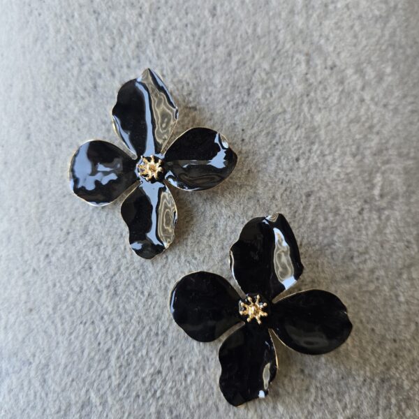 A. Black Orchids Earrings