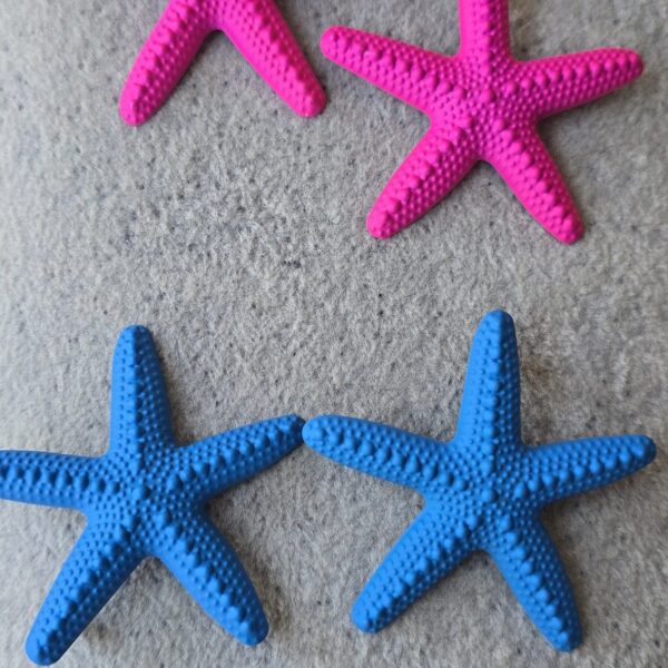 Colored Starfish Earrings
