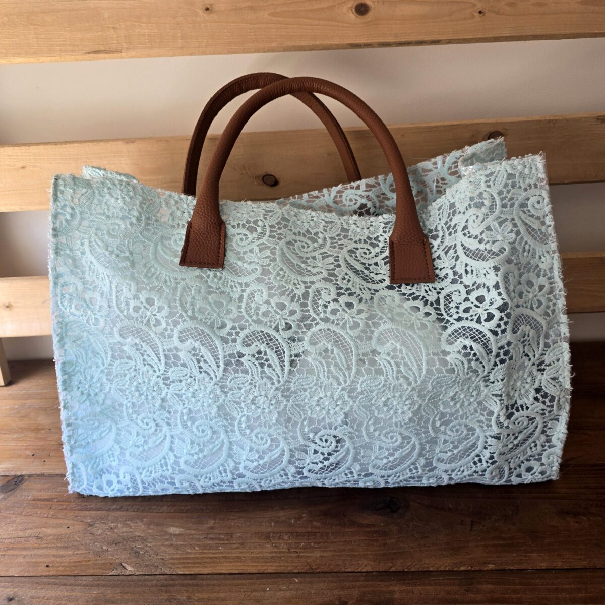 Beach Bag: Dentelle Baby Blue