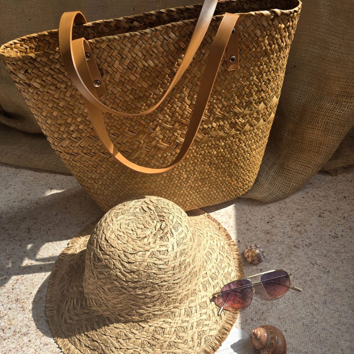 Raffia Tote Bag