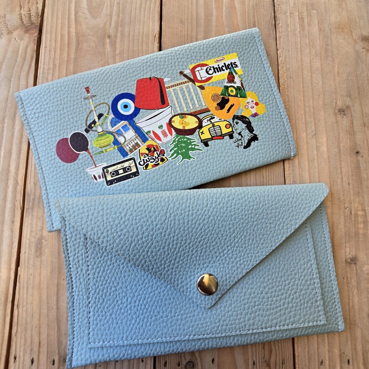 1001829819-scaled-1 "3al Lebnene" Wallets: Lebanese Nostalgia (Blue)