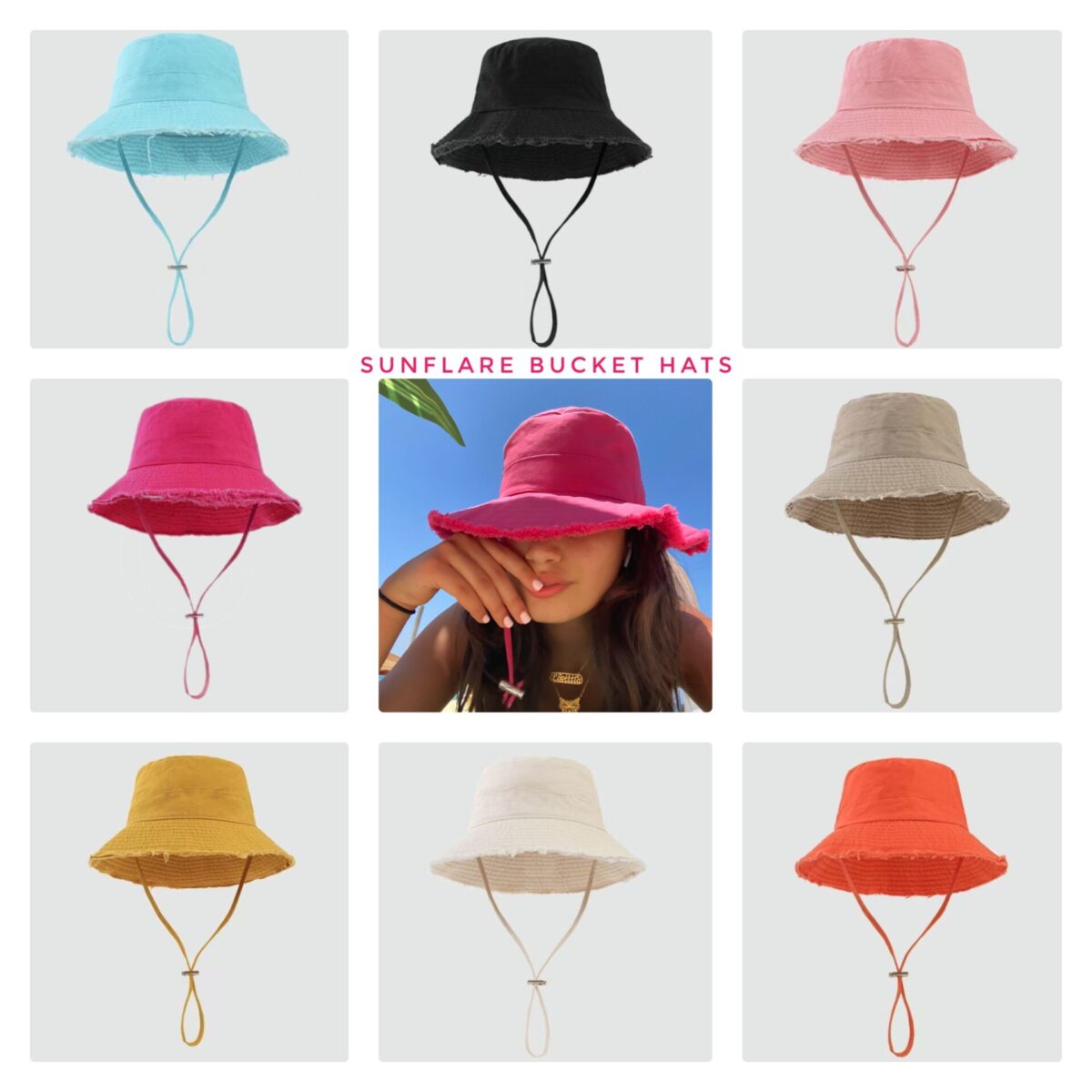 1001872626 A. Sunflare Bucket hats