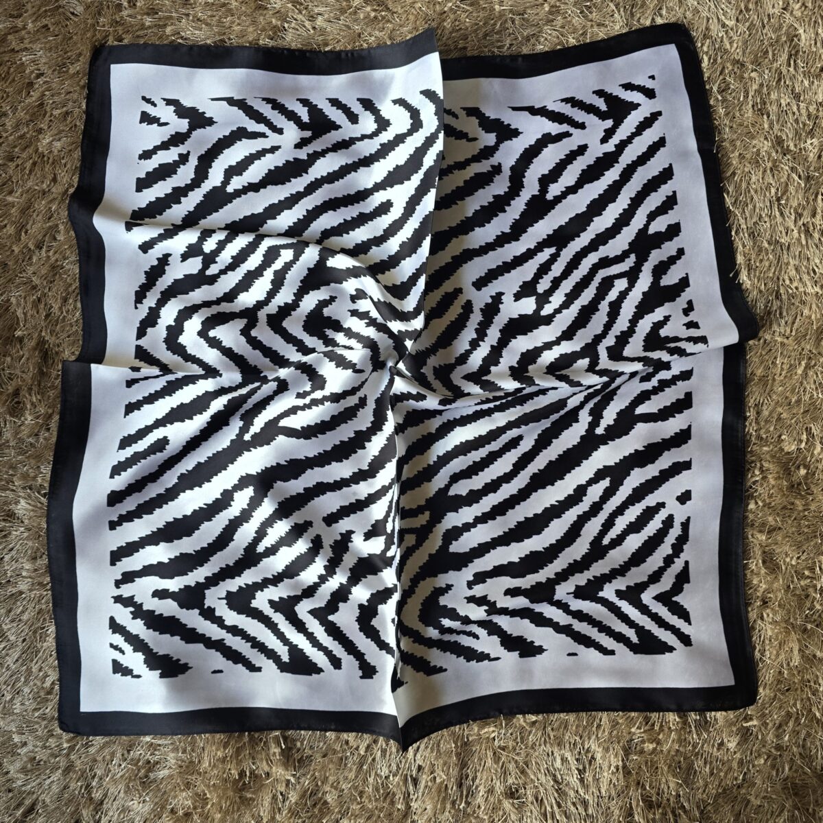 A A. Square Scarf: Zebra