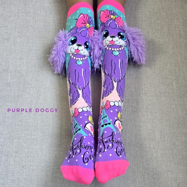 A. Funny Socks: Purple Doggy