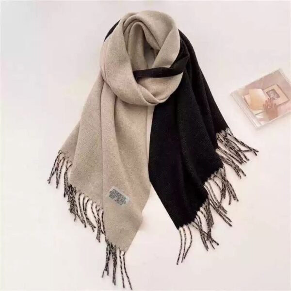Double Sided Scarf: Charcol