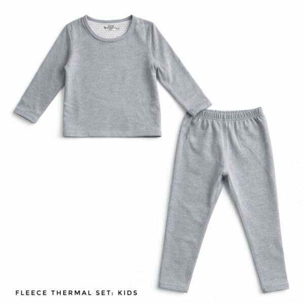B. Kids Fleece Thermal Set: Grey