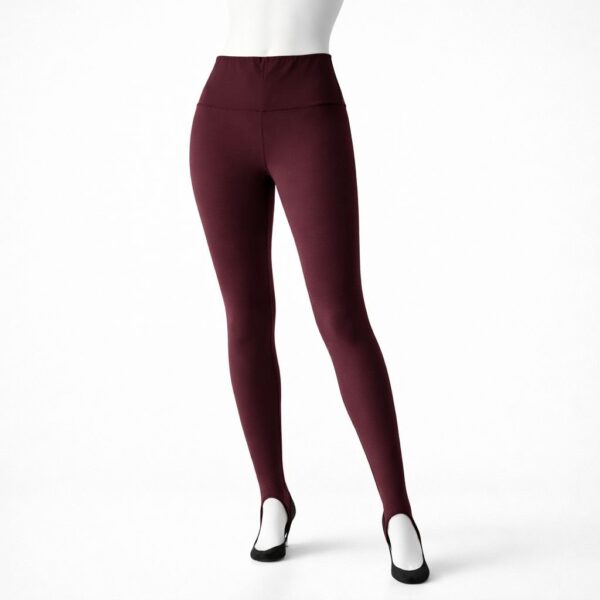 Stirrup Leggings: Burgundy
