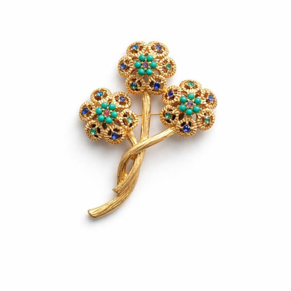 Z. Enchanted Flowers Broche