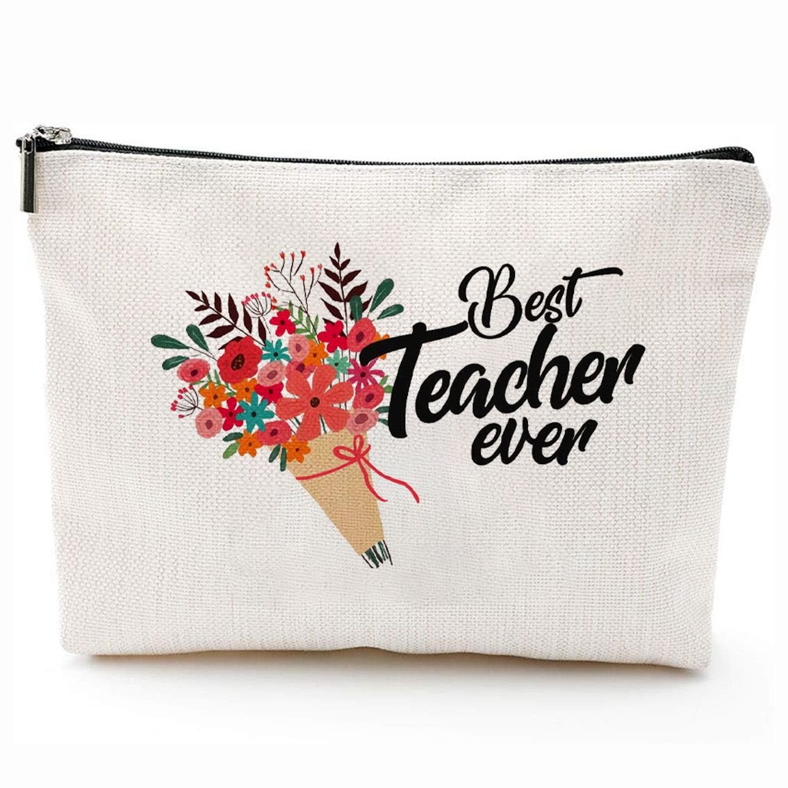 1002803654 Canva Pouch: Best Teacher Flowers