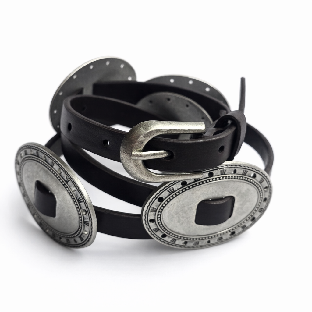 1002859652-1 A. Vintage Concho Classic Belt