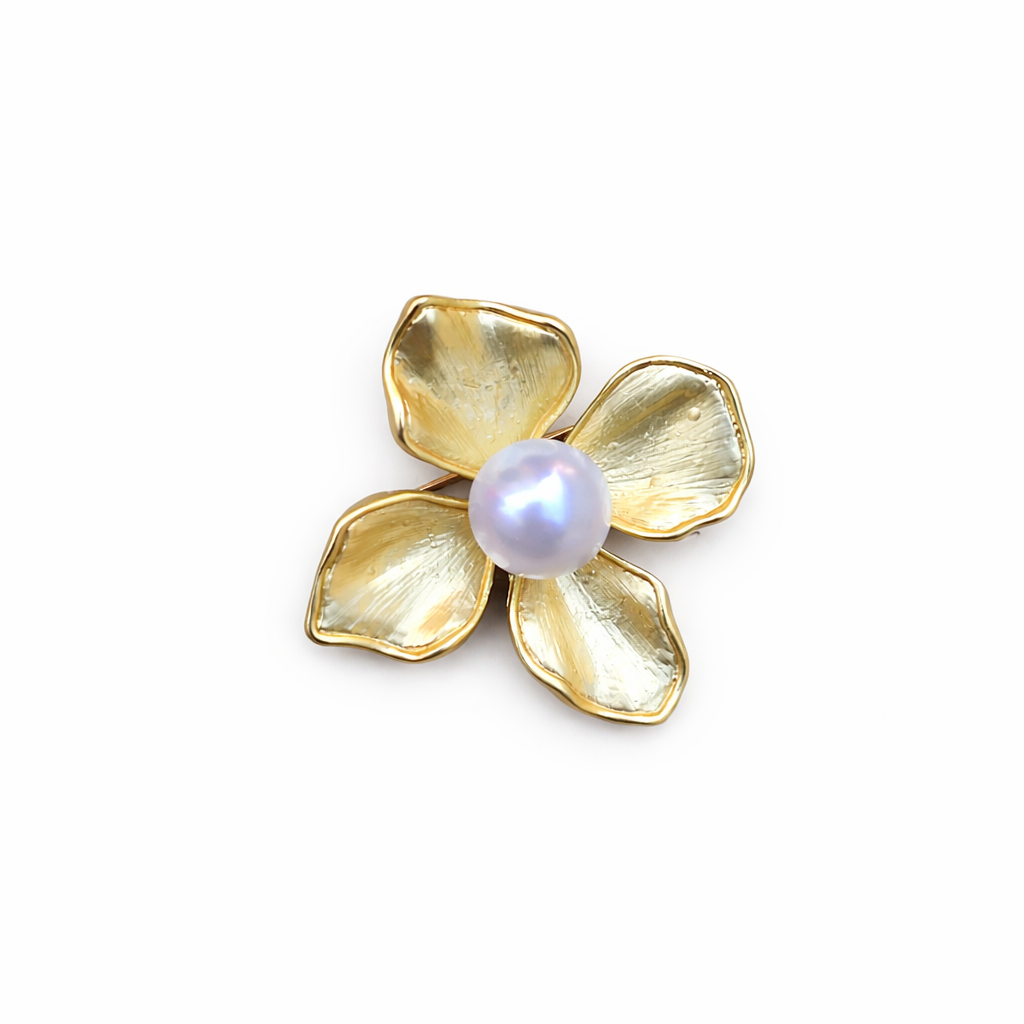 1003058180 Golden Orchid Broche