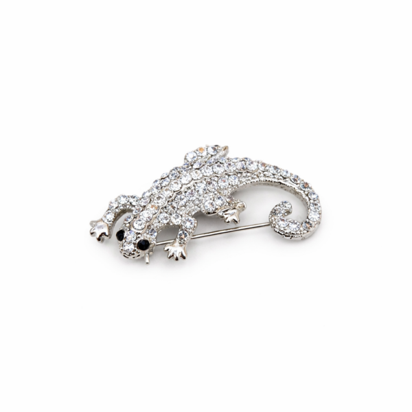 A. Crystal Chameleon Broche