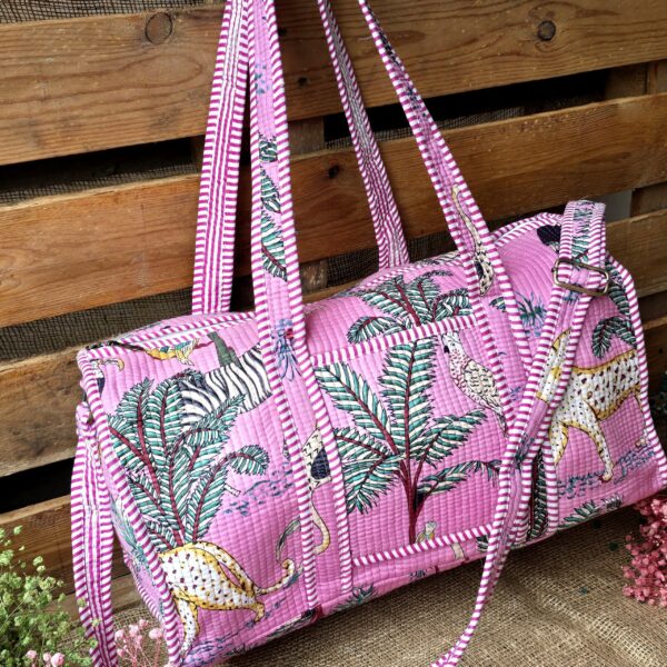 Duffle Bag: Pink Jungle