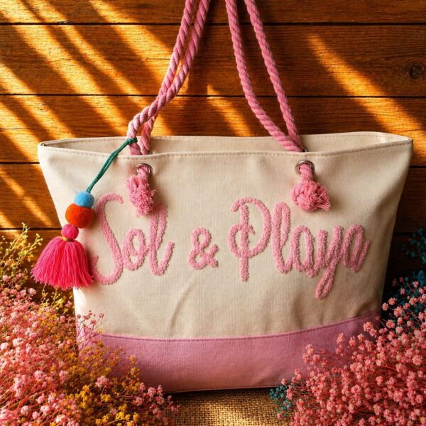 Beach Bag: Sol & Playa - Pink