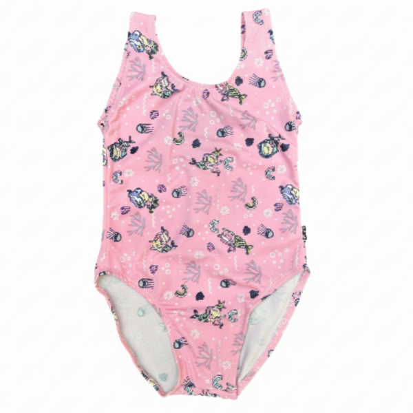 A. Girls Swimsuit: Pink Mermaid