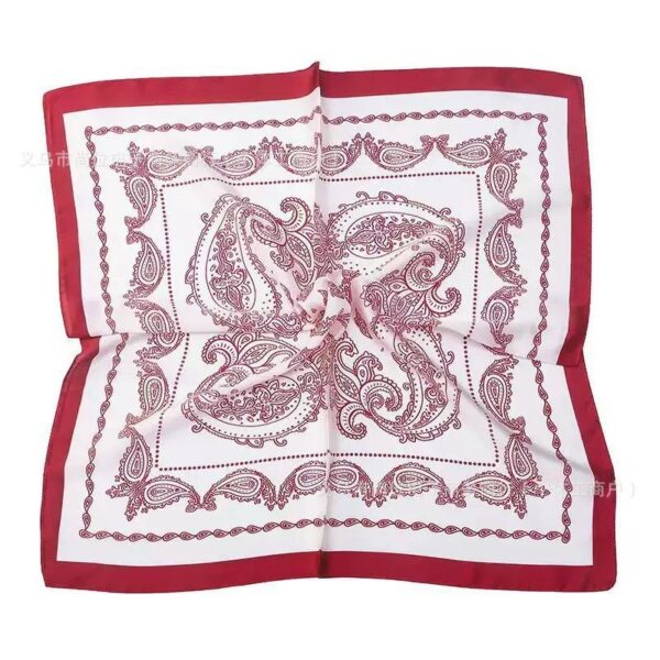 Square Scarf: Cherry Paisley