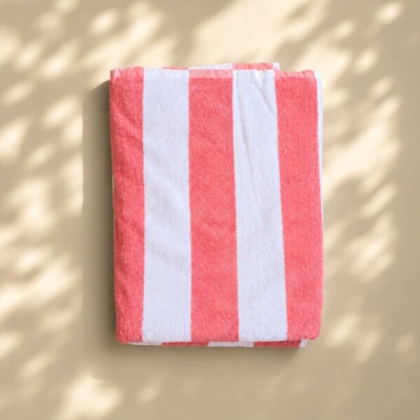 A. Retro Stripped Towel: Peach