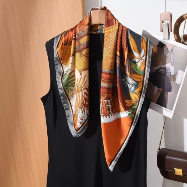 A A. Silk Scarf: Tokyo