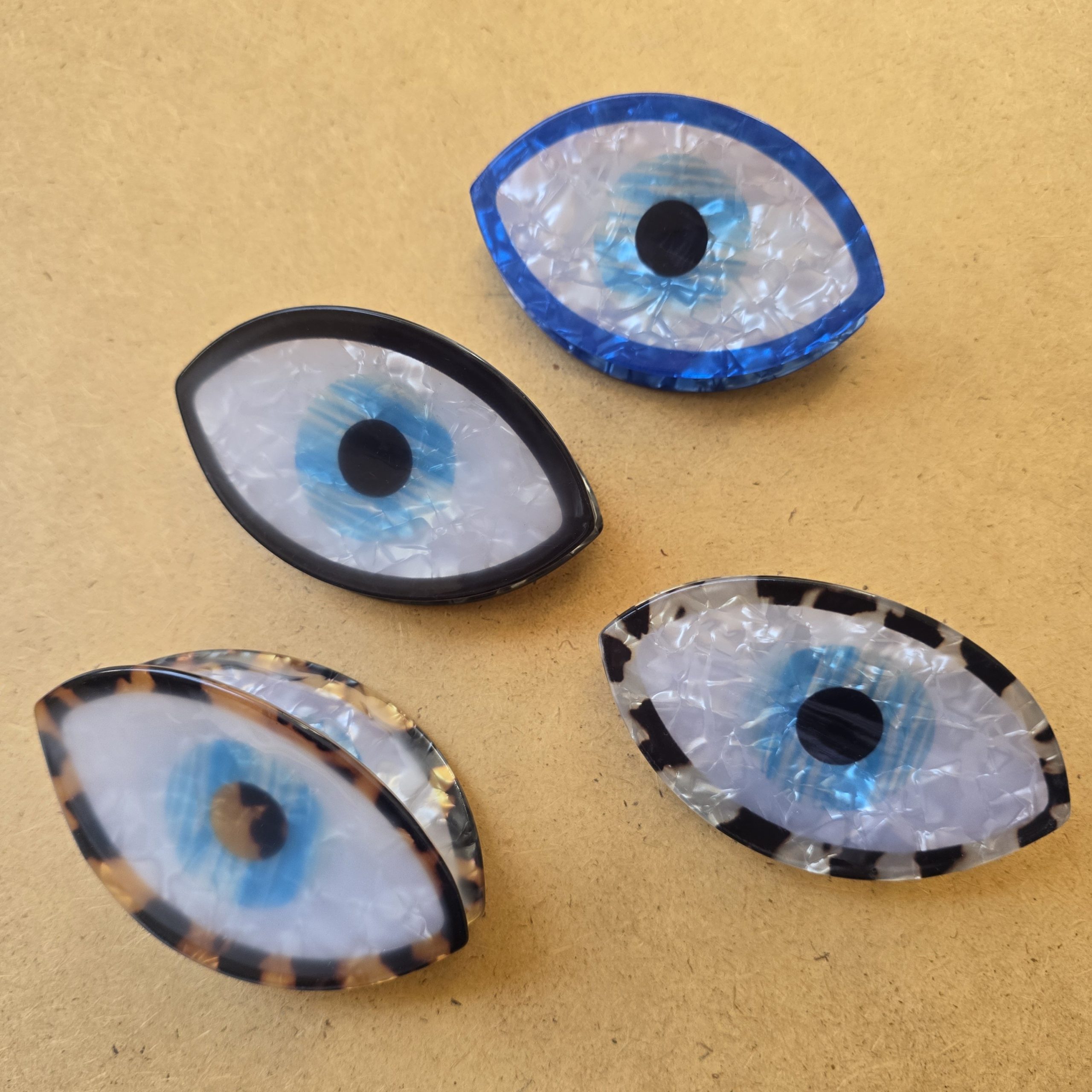 A. Enamel Nazar Hair Clips