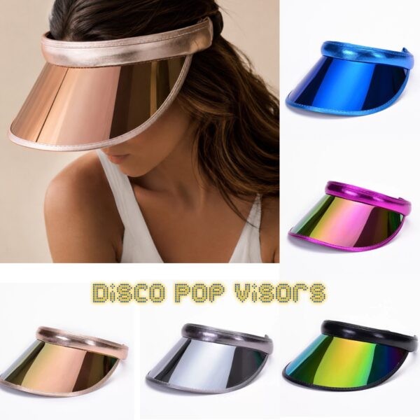 A A. Visor Hats: Disco Pop