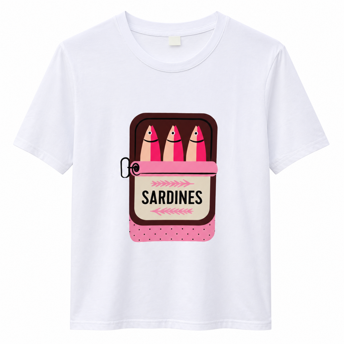 1003505240 A A. T -shirt: Pinkish Sardines