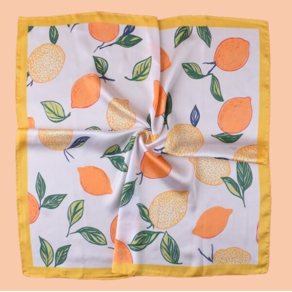 A A. Square Scarf: Lemons
