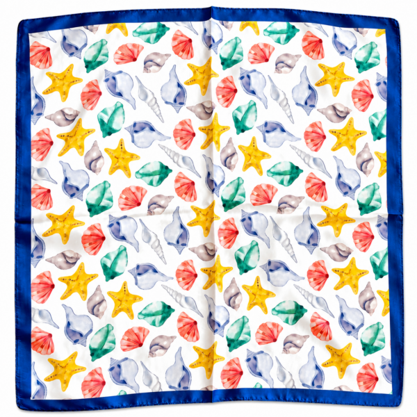 A A. Square Scarf: Seaside Treasures