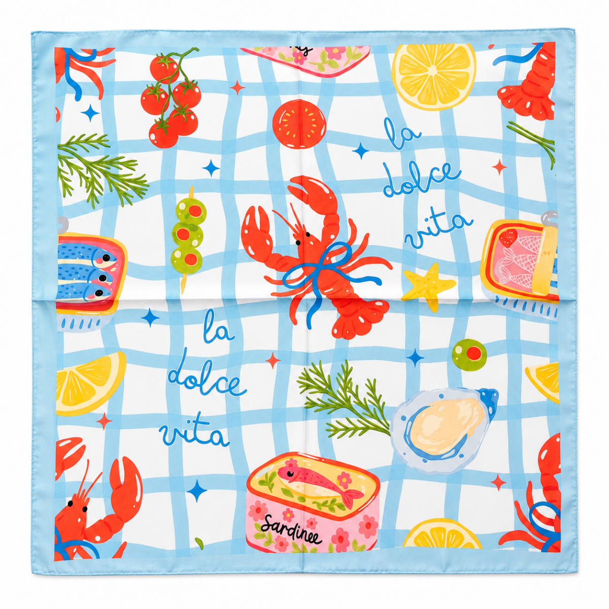 1003533661 Square Scarf: La dolce Vita