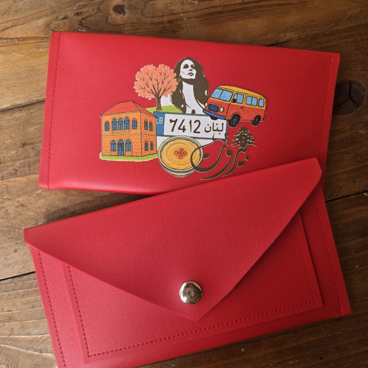 3al Lebnene Wallets: Fayrouz (red)
