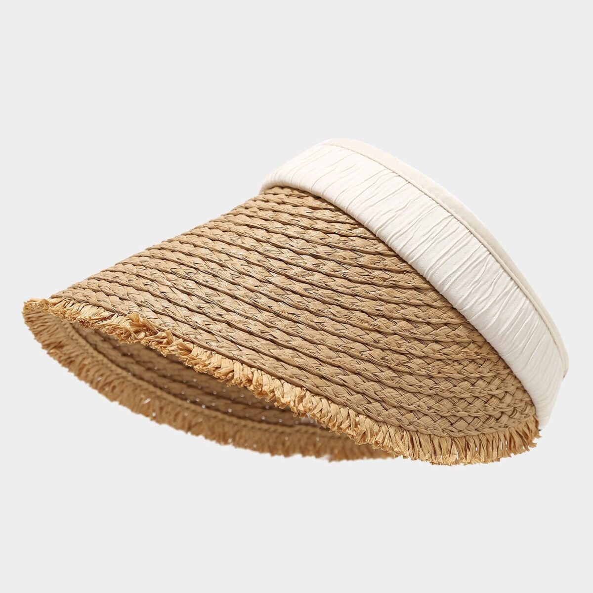 1003555429 A A. Straw Visor: Ivory Rivera