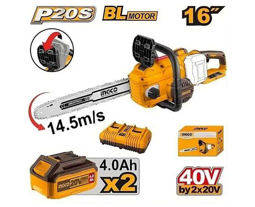 10_brushless_chain_saw Impact Drill Set INGCO - Image 1
