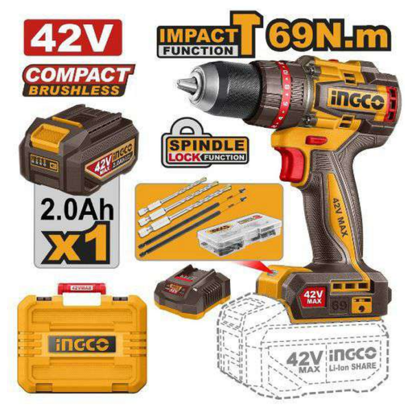 Cordless Impact Drill 42V