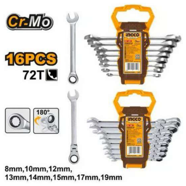 Ratchet Spanner Set INGCO