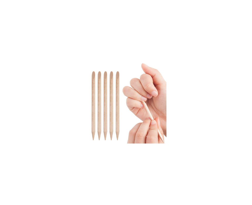 137 Cuticle Wooden Sticks Ruby Beauty - Image 1