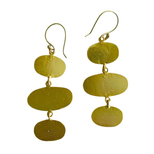 Womens Oval Drop Earrings