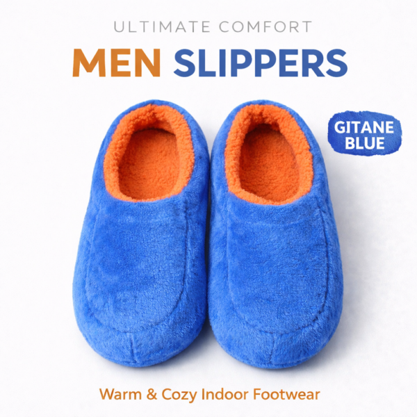 Men Slippers: Gitane Blue