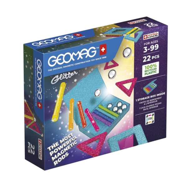 Geomag Glitter Panels Recycled (22 Pieces)