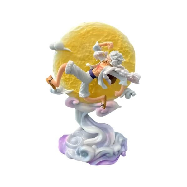 One Piece Nika Moon LED Luffy Gear 5 Figure