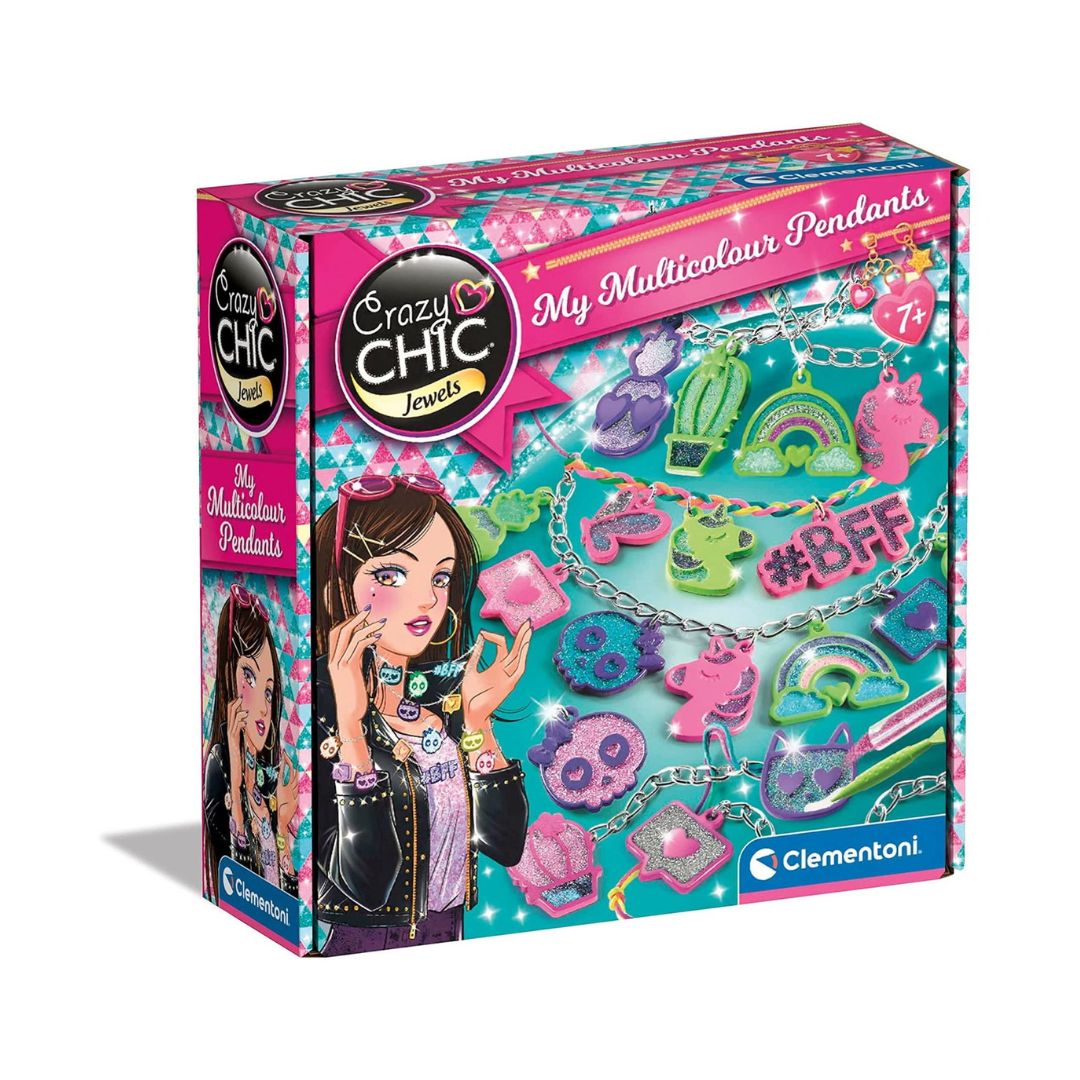 18757-1 Clementoni Crazy Chic My Multicolor Pendants Set for Making Necklaces