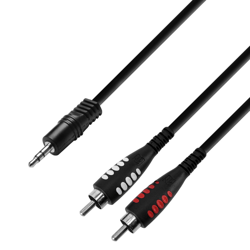 1_41ddcb1b-521e-4db3-80c3-3a2cfb75fa47 Adam Hall Cables 3 STAR YWCC 0300 - Y Cable, Adam Hall® 2 RCA x Minijack, 3 m