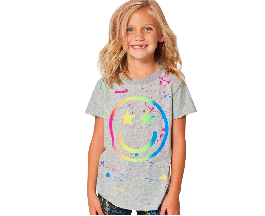 2 Vintage Smile Short Sleeves TShirt - Image 1