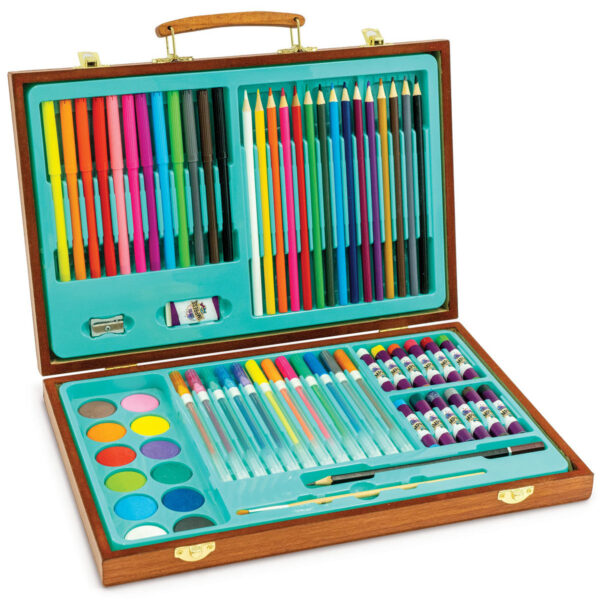 Out To Impress Wooden Art Case Craft Set