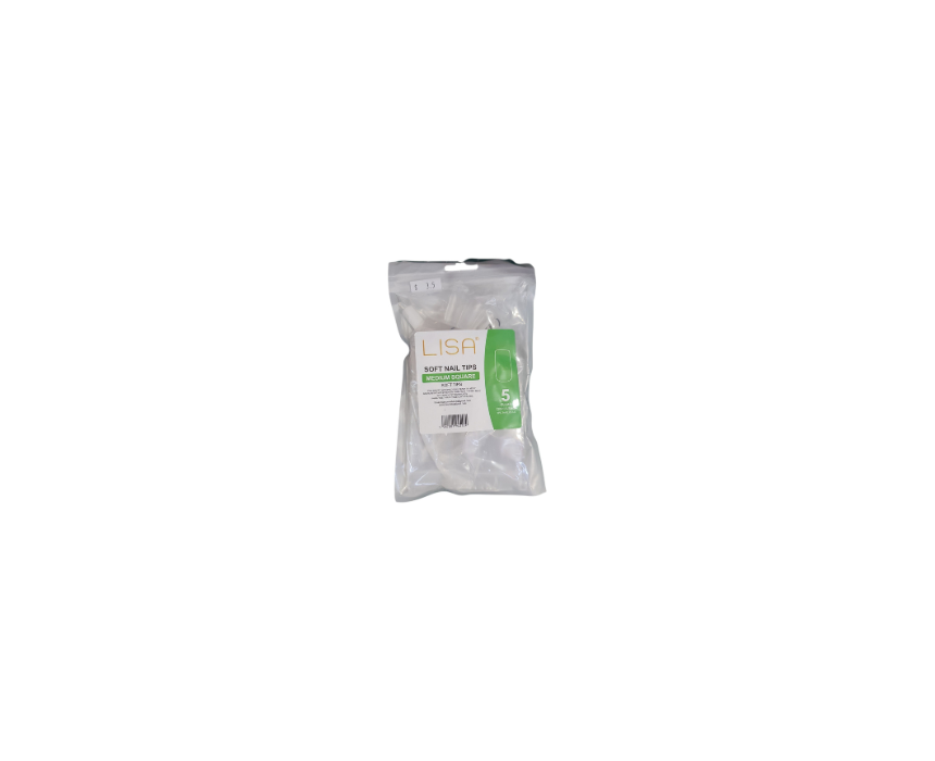 260 Medium Square Nail Tips Lisa - Image 1