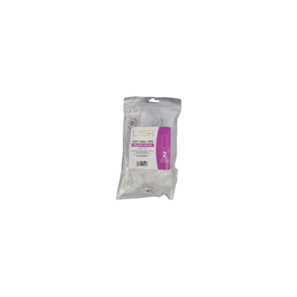 Soft Tips Medium Coffin 2 Clear Lisa