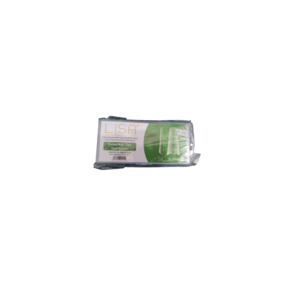 Ballet Nail Tips Half Cover 240 Clear Lisa